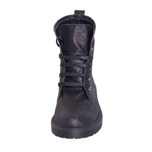 Anfibi scarpe neri in glitter fino made in italy - Studio Creazioni