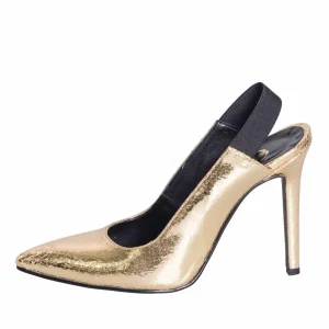 Decoltè oro tacco 10 made in italy esclusive - Studio Creazioni
