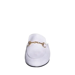 Mocassini a sabot in camoscio ghiaccio made in italy