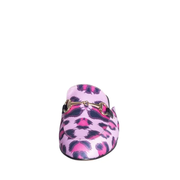 Mocassini a sabot in maculato fucsia made in italy - Studio Creazioni