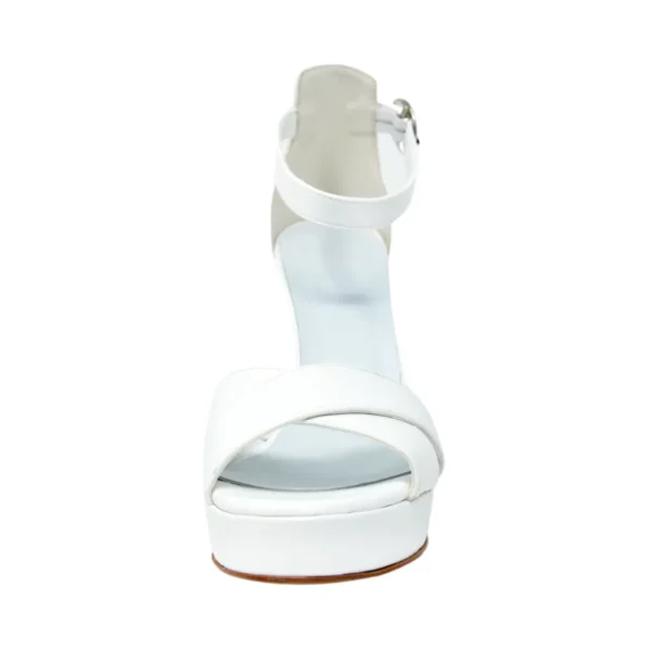 Sandali da sposa con plateau e tacco 12