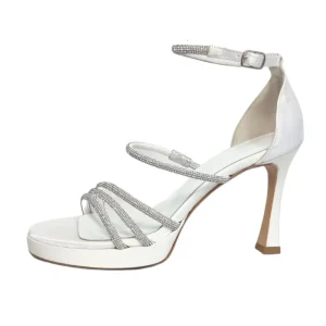 Sandali da sposa con tacco e plateau