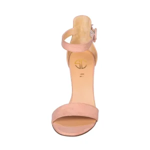 Sandali rosa cipria con tacco 10 cm made in italy - Studio Creazioni