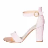Sandali sposa rosa cipria glitter pastello made in italy tacco 9 cm