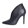 Scarpe a punta con tacco alto nere made in italy - Studio Creazioni