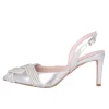 Scarpe col tacco con strass in punta