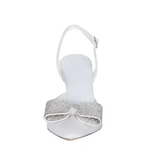 Scarpe da sposa con fiocco di strass