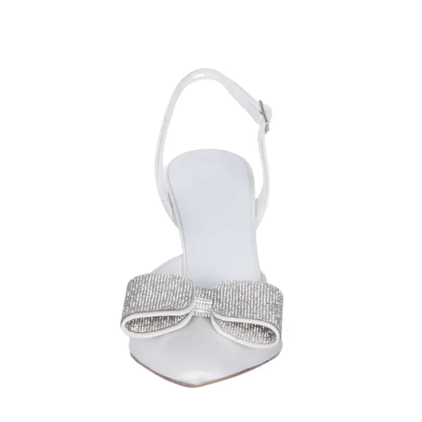Scarpe da sposa con fiocco di strass