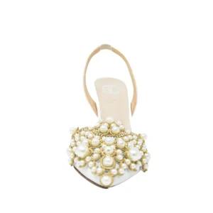 Scarpe da sposa con perle made in italy