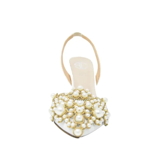 Scarpe da sposa con perle made in italy