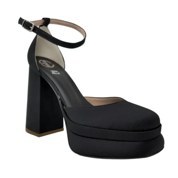 Scarpe doppio plateau forma quadrata tacco 12