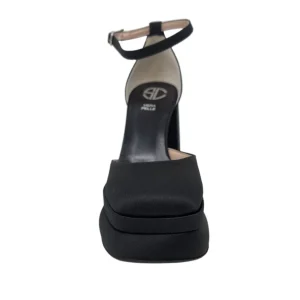 Scarpe doppio plateau forma quadrata tacco 12