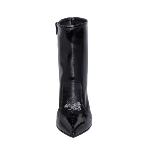 Stivaletti donna a punta con tacco alto 10 cm made in italy nero