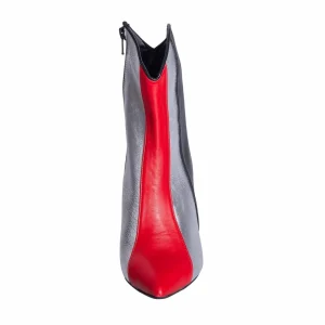 Tronchetti da donna multi color made in italy in vera pelle tacco 9cm